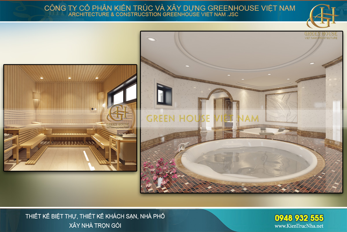 thiết kế nội thất dinh thự cổ điển 4 tầng Rạng Đông