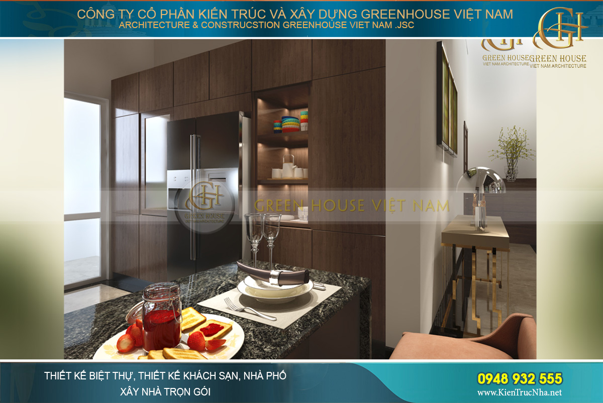 thiết kế nội thất biệt thự hiện đại Bắc Giang