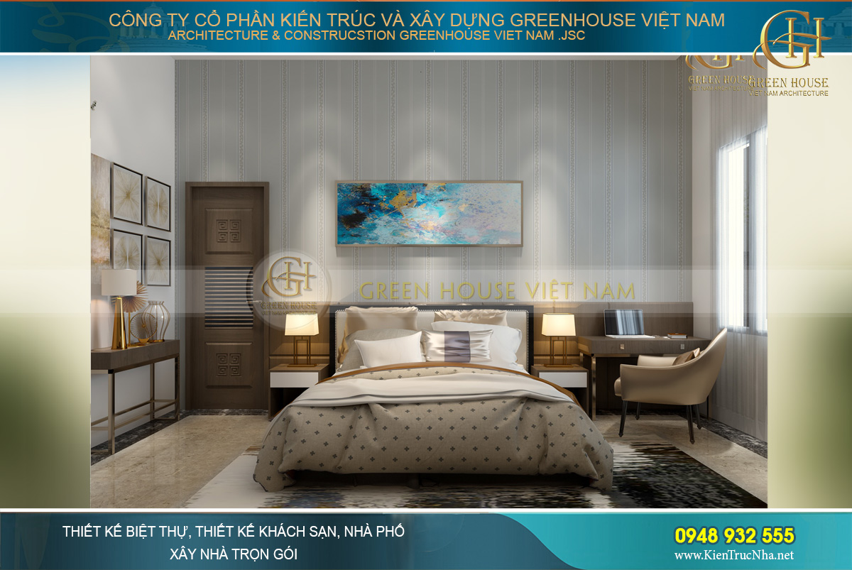 thiết kế nội thất biệt thự hiện đại Bắc Giang