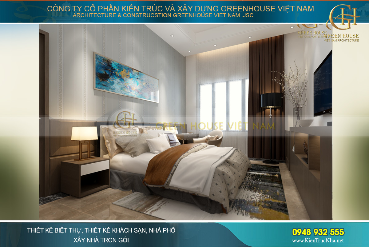 thiết kế nội thất biệt thự hiện đại Bắc Giang