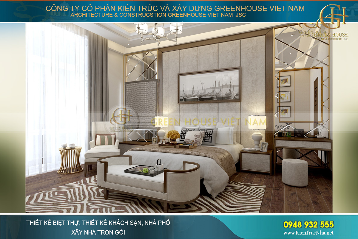 thiết kế nội thất biệt thự hiện đại Bắc Giang