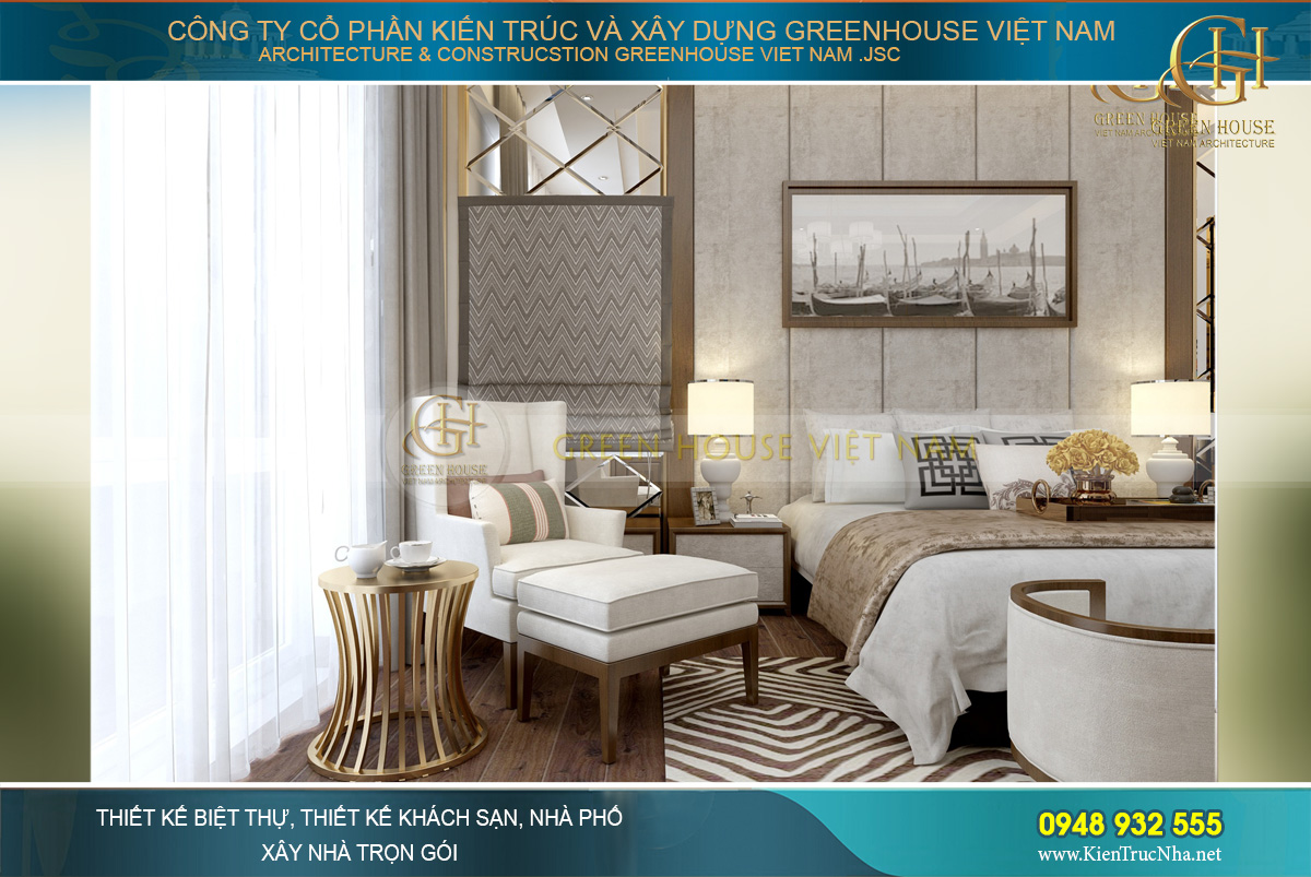 thiết kế nội thất biệt thự hiện đại Bắc Giang