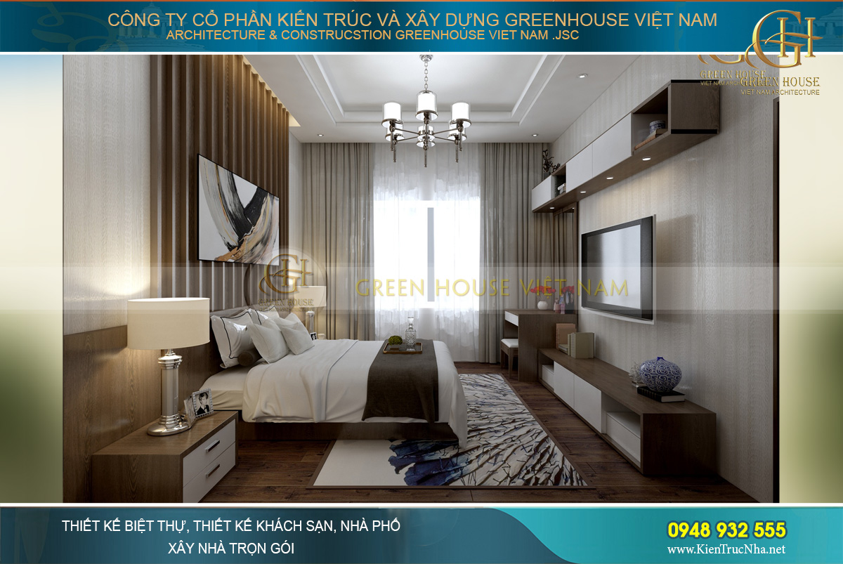 thiết kế nội thất biệt thự hiện đại Bắc Giang