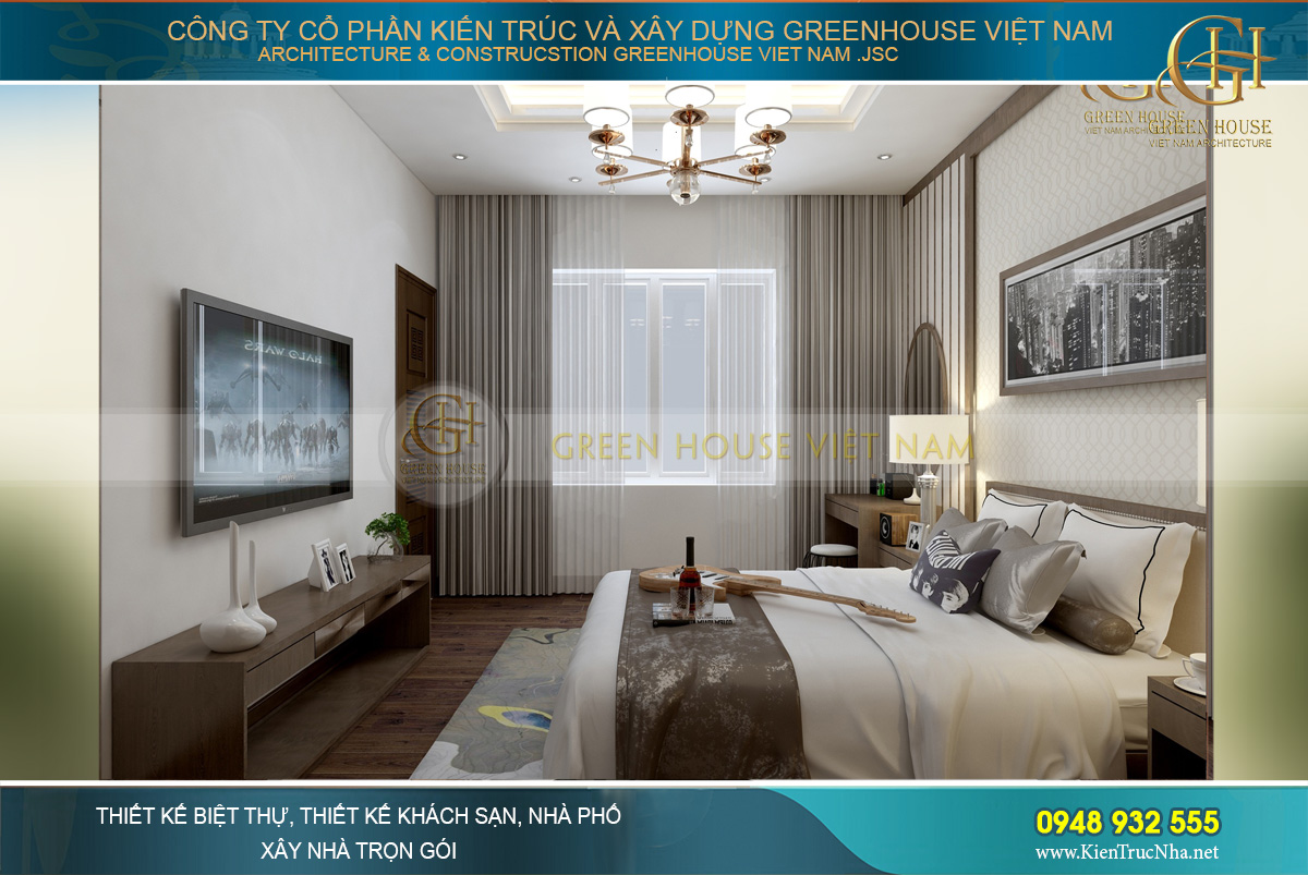 thiết kế nội thất biệt thự hiện đại Bắc Giang