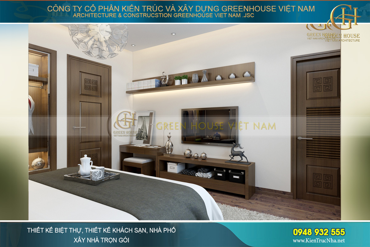 thiết kế nội thất biệt thự hiện đại Bắc Giang