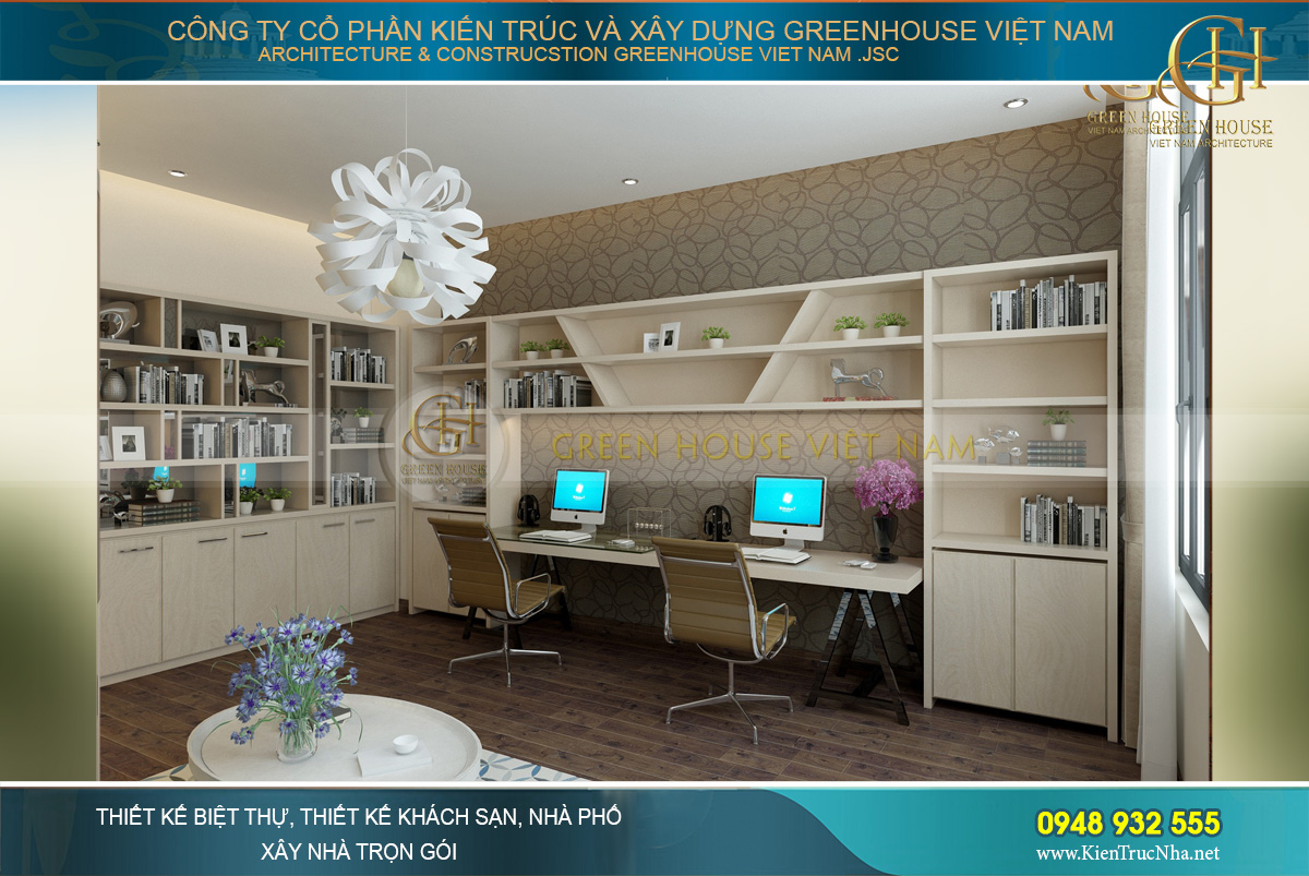 thiết kế nội thất biệt thự hiện đại Bắc Giang