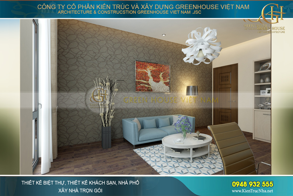 thiết kế nội thất biệt thự hiện đại Bắc Giang