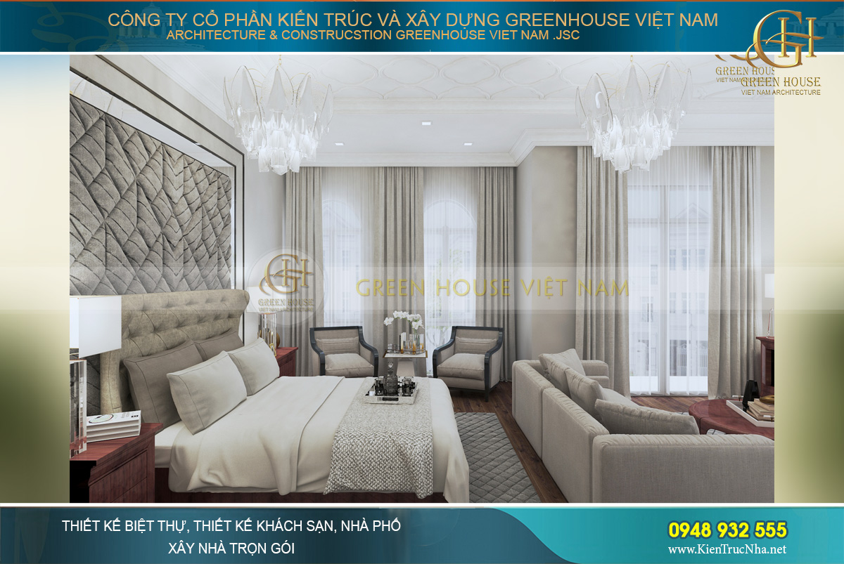 thiết kế nội thất biệt thự tân cổ điển hà nội