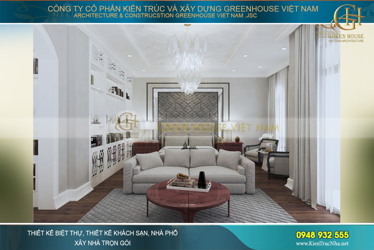 thiết kế nội thất biệt thự tân cổ điển hà nội