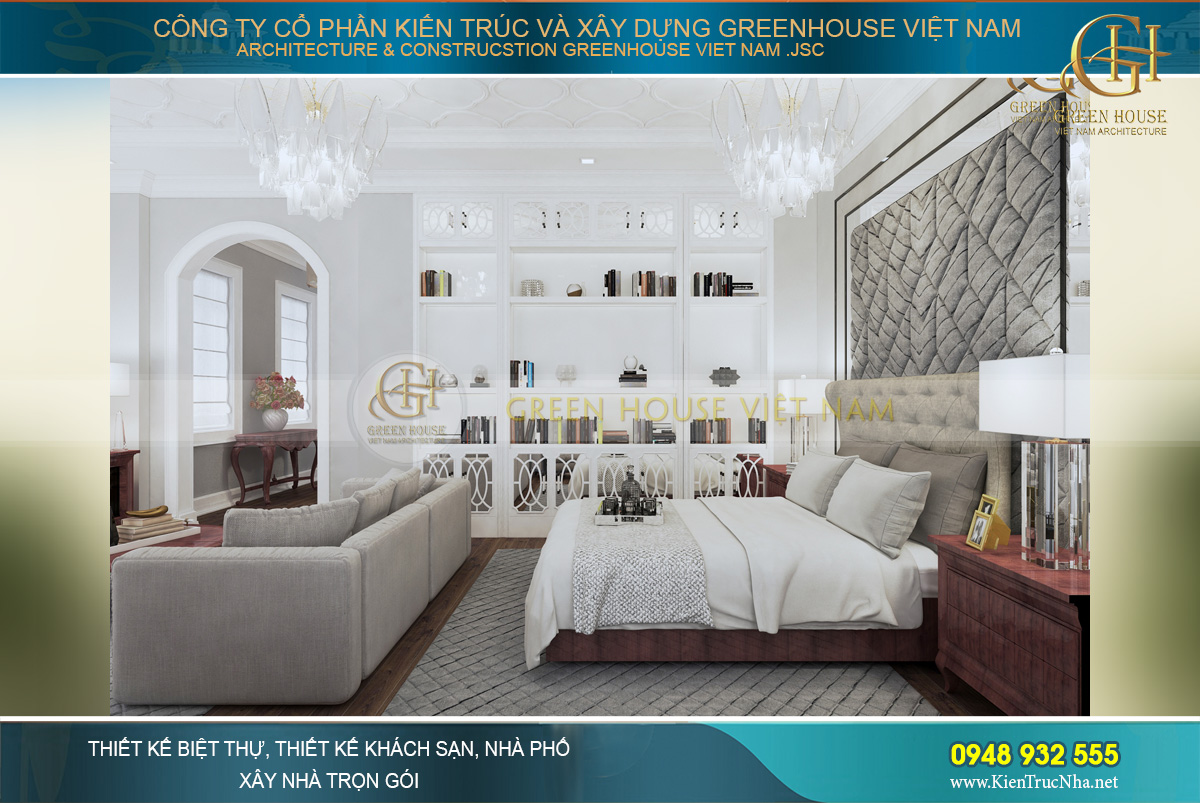 thiết kế nội thất biệt thự tân cổ điển hà nội