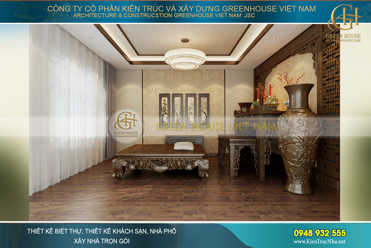 thiết kế nội thất nhà phố hiện đại 3 tầng Bắc Giang