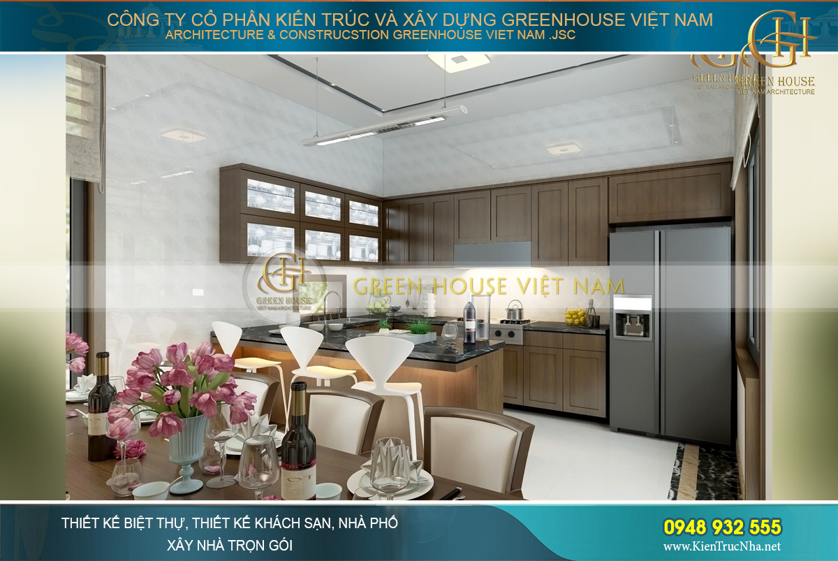 thiết kế nội thất nhà phố hiện đại 3 tầng Bắc Giang