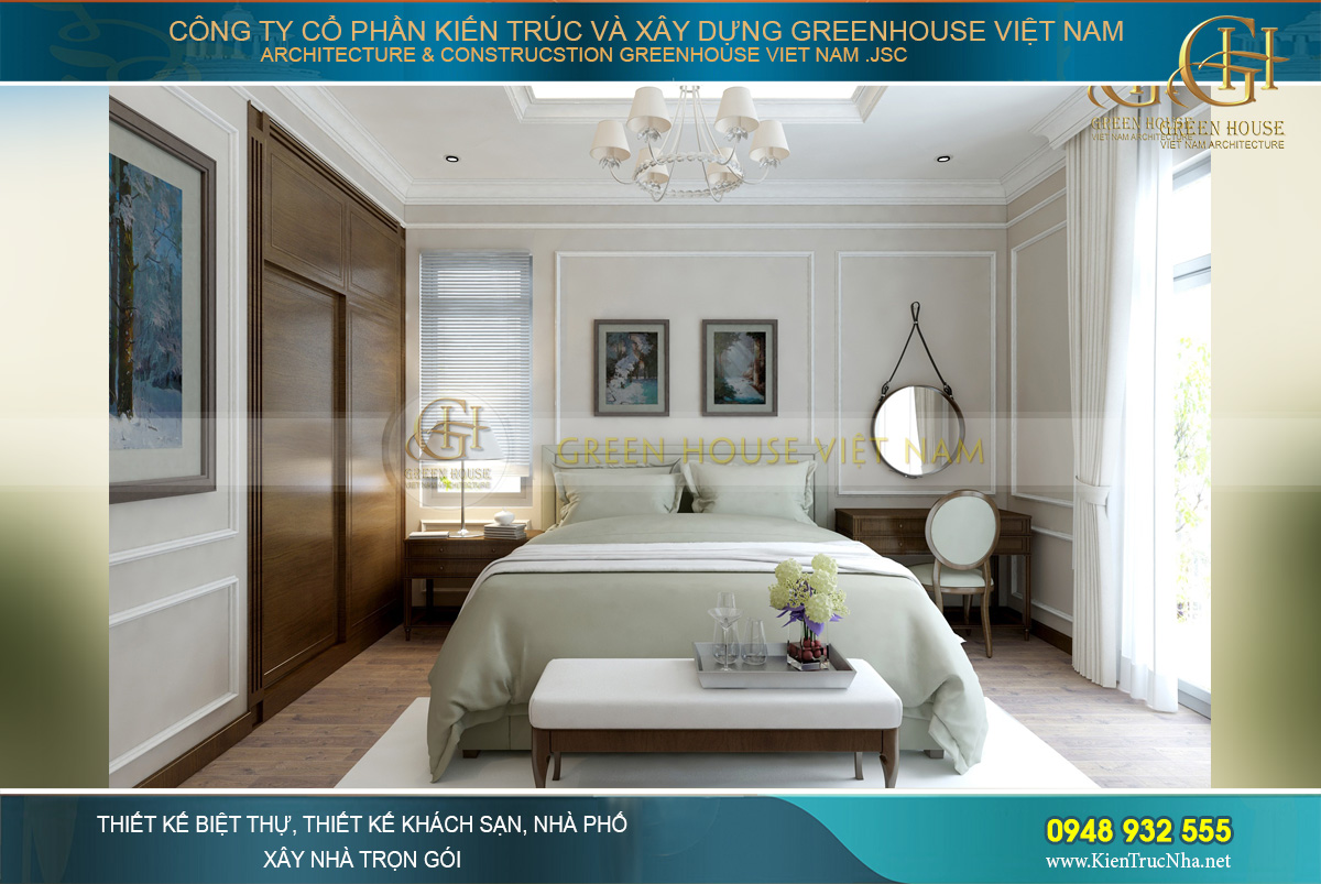 thiết kế biệt thự tân cổ điển 3 tầng tại bắc giang