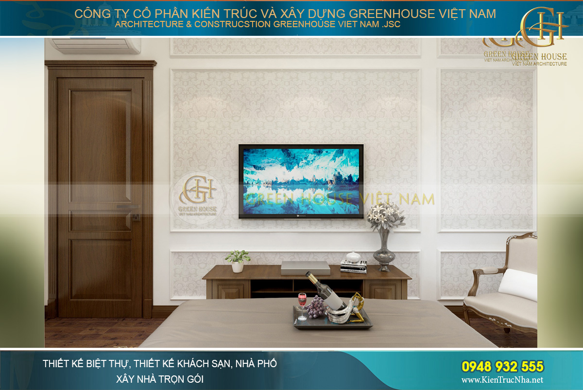 thiết kế biệt thự tân cổ điển 3 tầng tại bắc giang