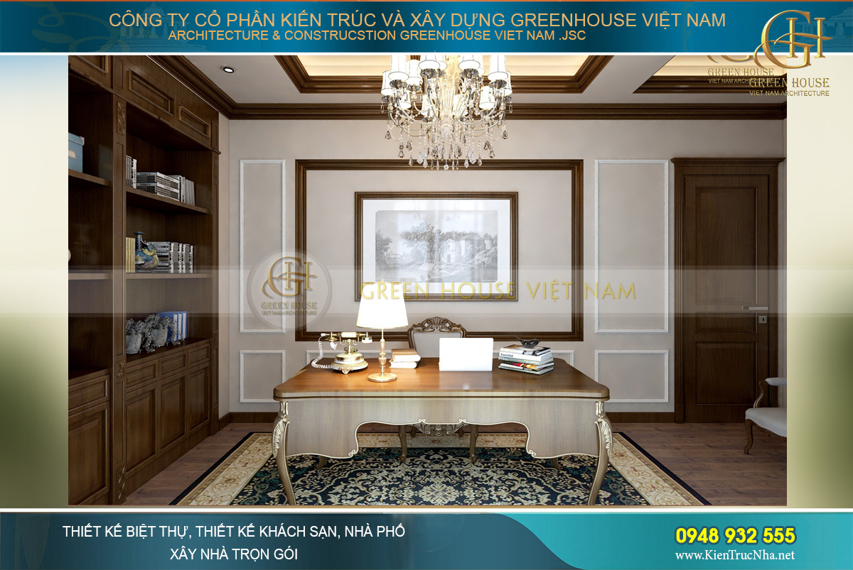thiết kế biệt thự tân cổ điển 3 tầng tại bắc giang