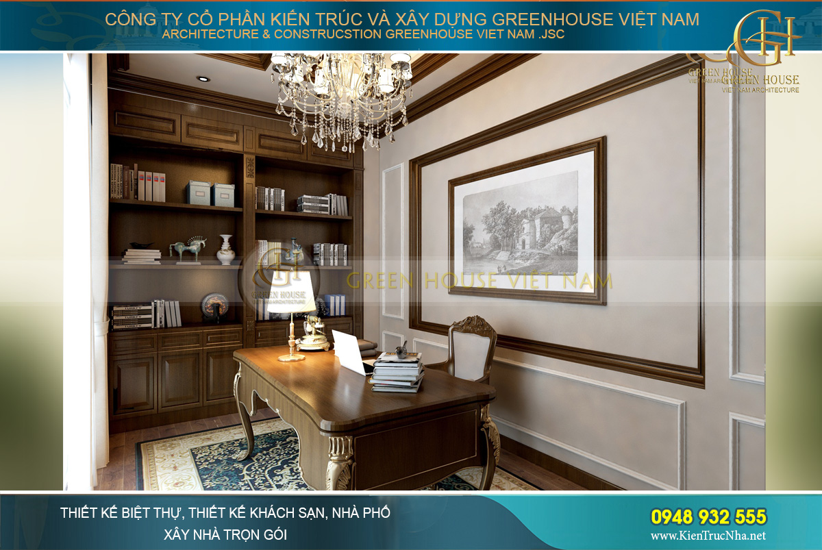 thiết kế biệt thự tân cổ điển 3 tầng tại bắc giang