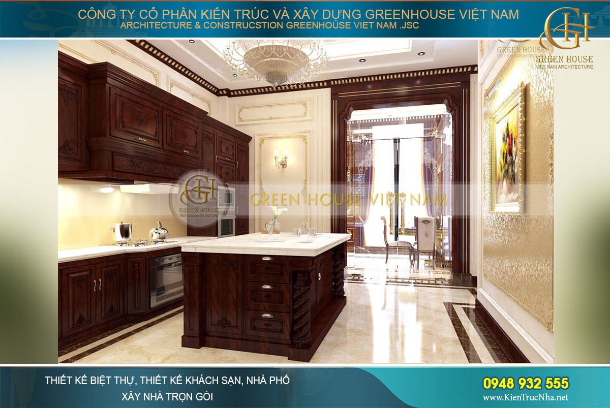 thiết kế nội thất biệt thự tân cổ điển bắc giang
