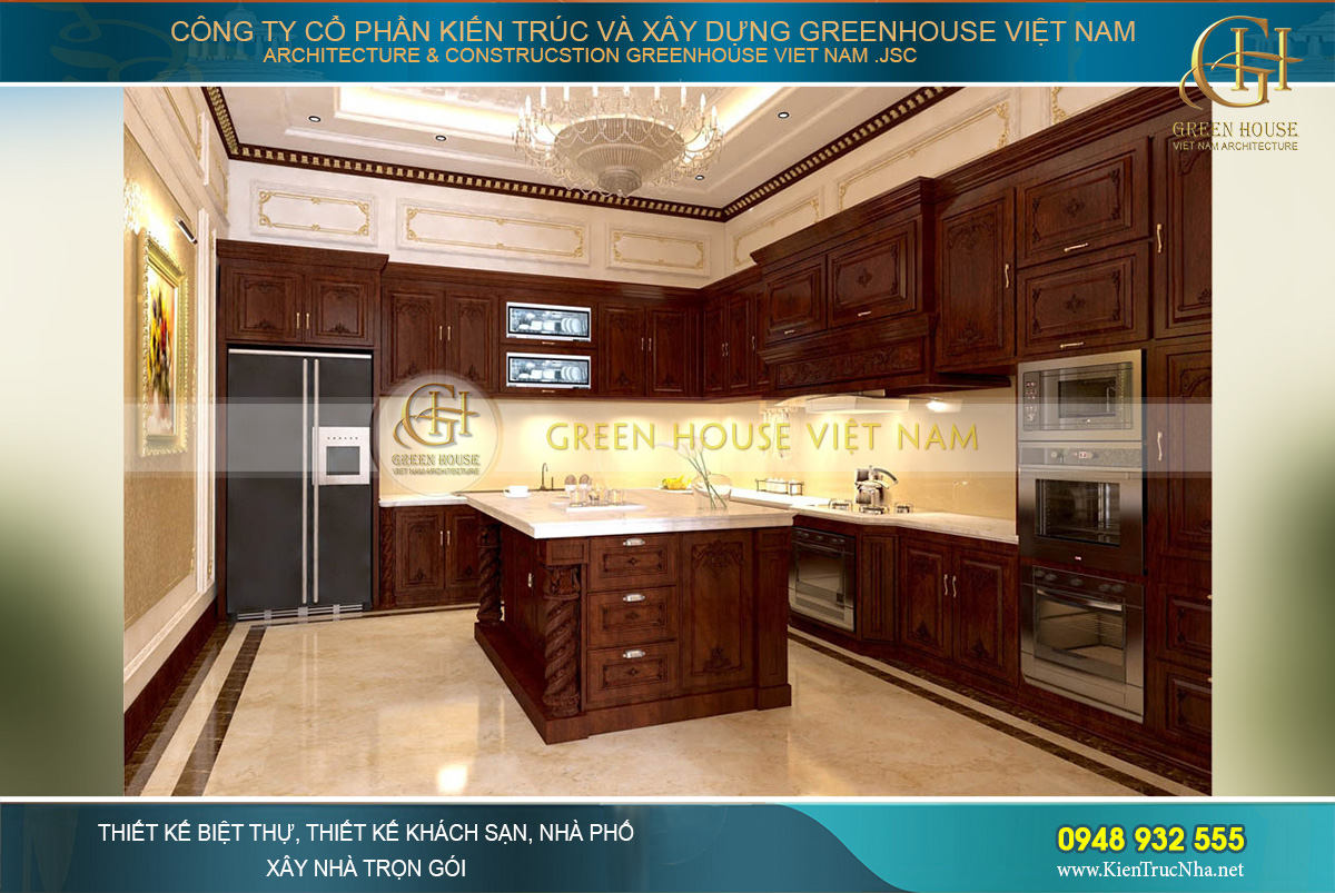 thiết kế nội thất biệt thự tân cổ điển bắc giang