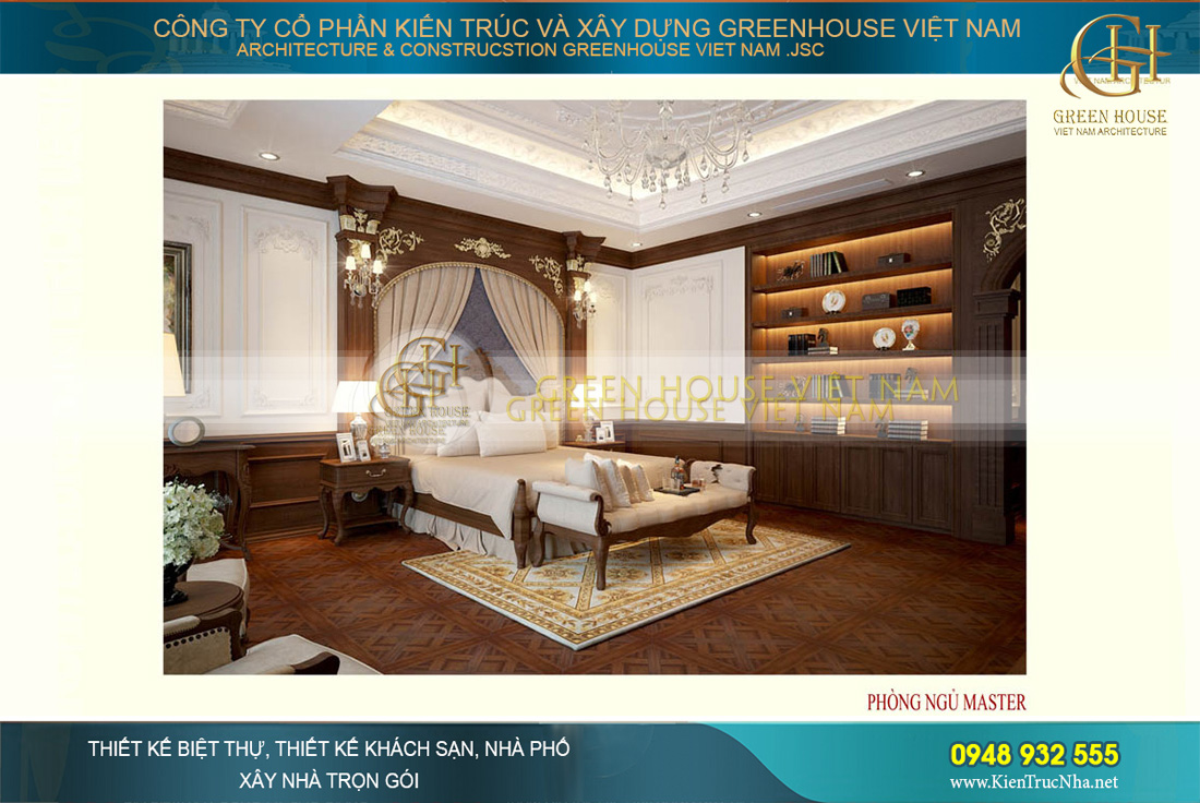 thiết kế nội thất biệt thự tân cổ điển bắc giang
