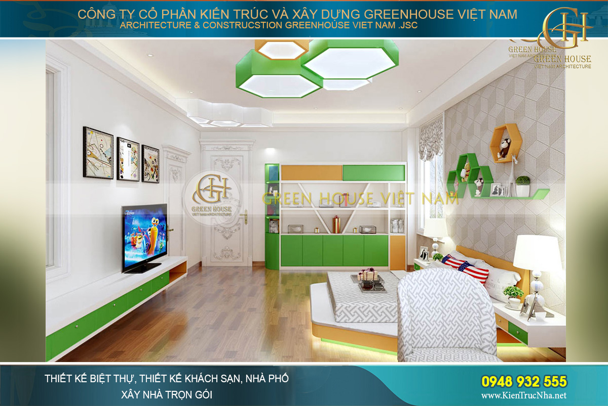 thiết kế nội thất biệt thự tân cổ điển bắc giang