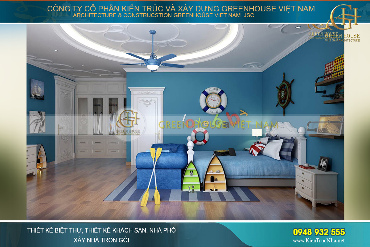 thiết kế nội thất biệt thự tân cổ điển bắc giang