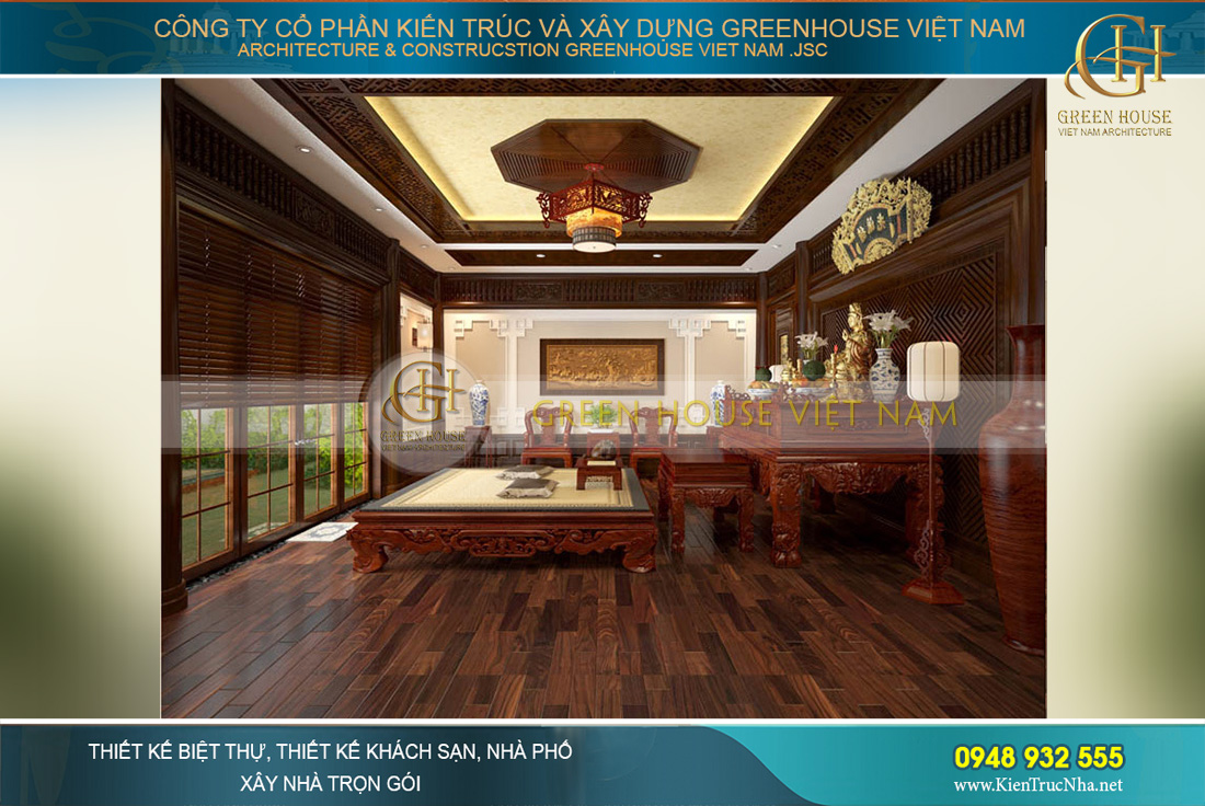 thiết kế nội thất biệt thự tân cổ điển bắc giang
