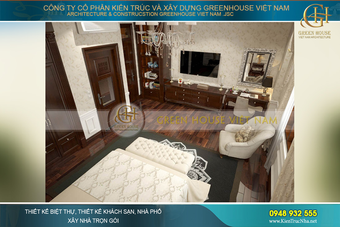 thiết kế nội thất biệt thự tân cổ điển bắc giang