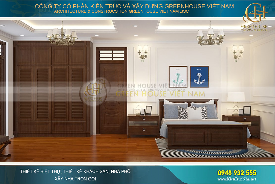 thiết kế nội thất biệt thự tân cổ điển hà nội
