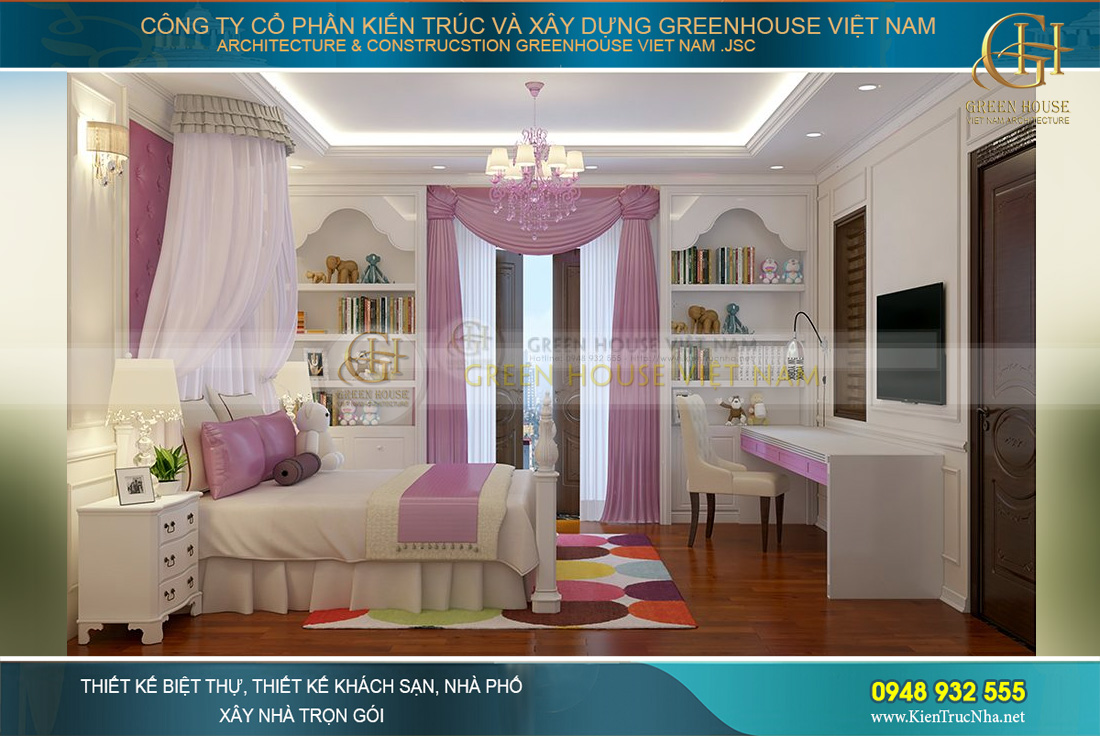 thiết kế nội thất biệt thự tân cổ điển hà nội