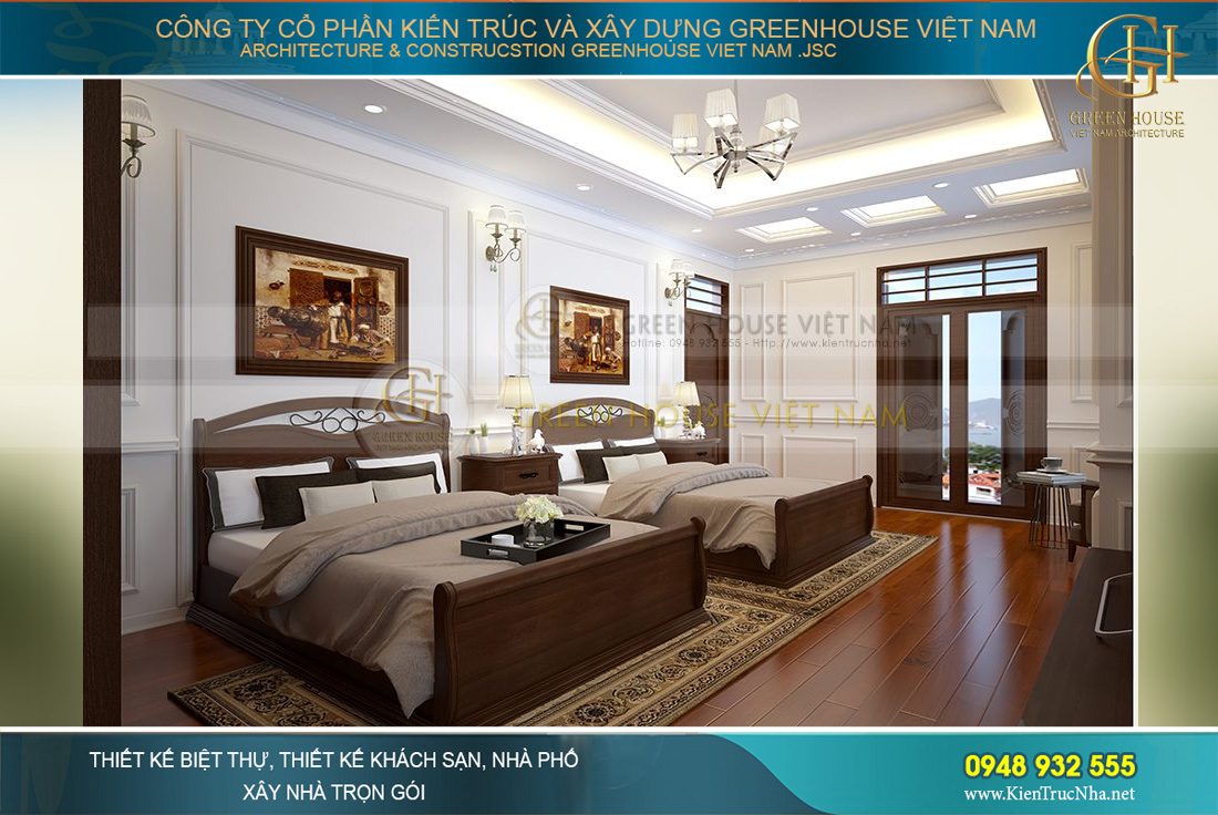 thiết kế nội thất biệt thự tân cổ điển hà nội