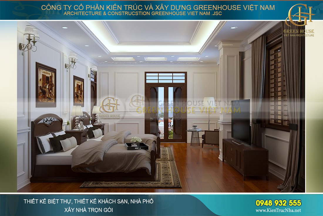 thiết kế nội thất biệt thự tân cổ điển hà nội