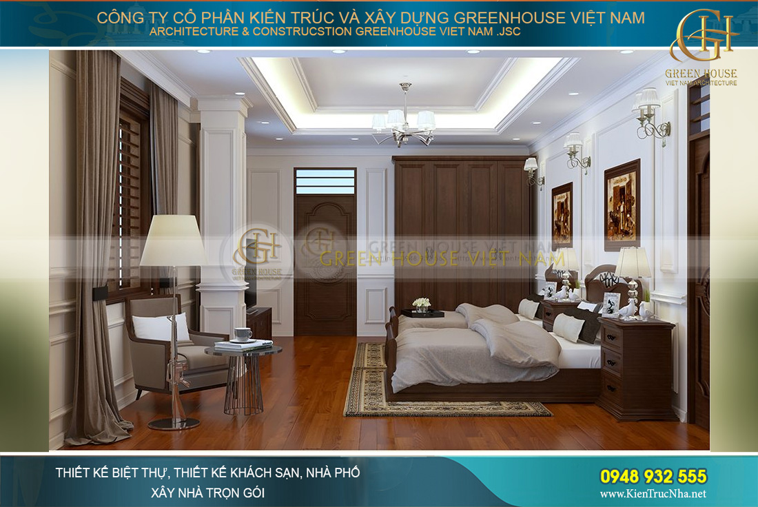 thiết kế nội thất biệt thự tân cổ điển hà nội