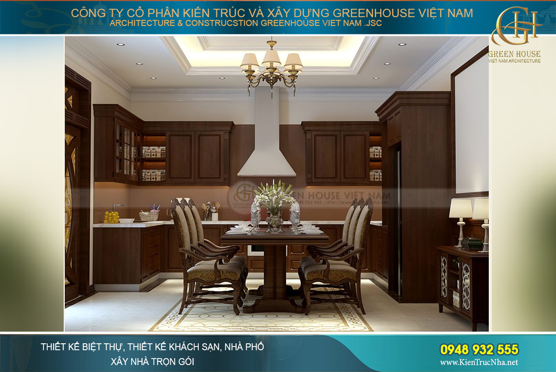 thiết kế nội thất biệt thự tân cổ điển hà nội