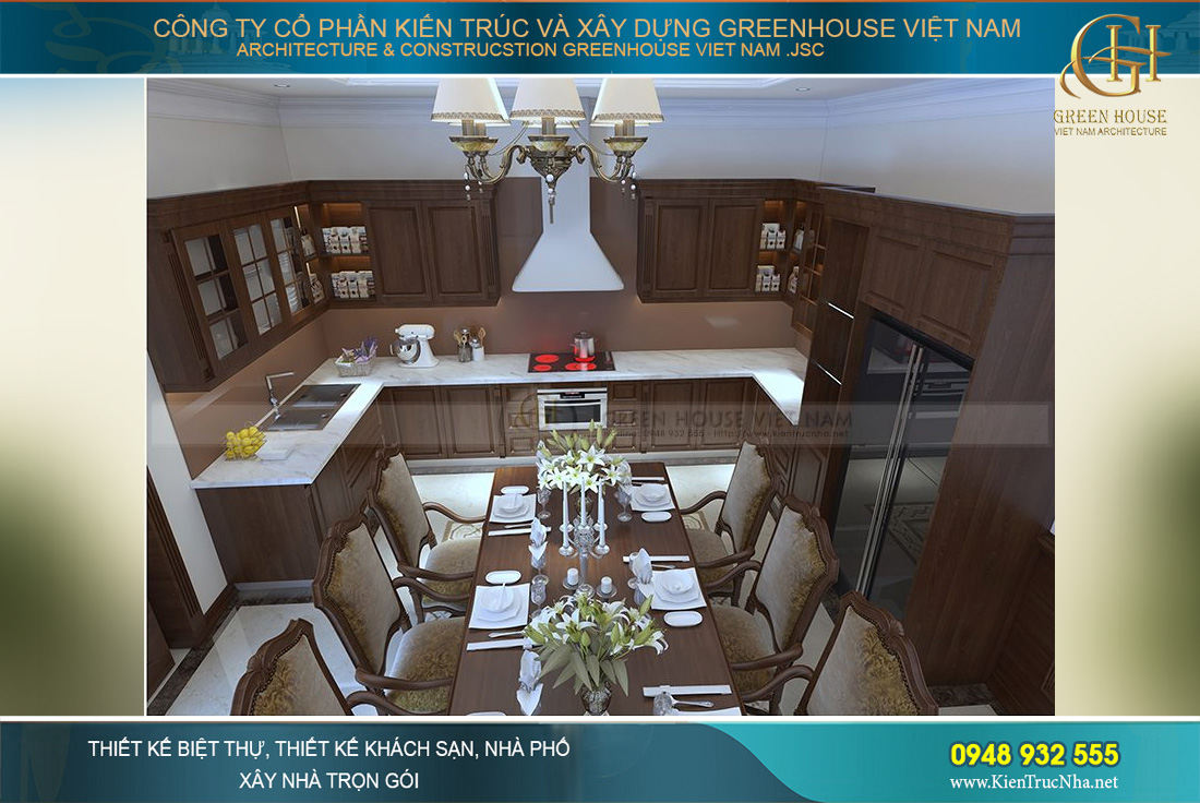 thiết kế nội thất biệt thự tân cổ điển hà nội