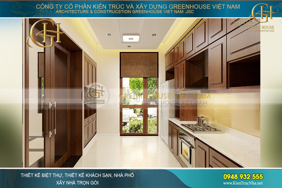 thiết kế nội thất biệt thự Á đông 4 tầng tại bắc giang