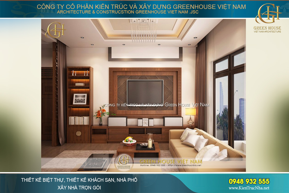 thiết kế nội thất biệt thự á đông tại hà nội