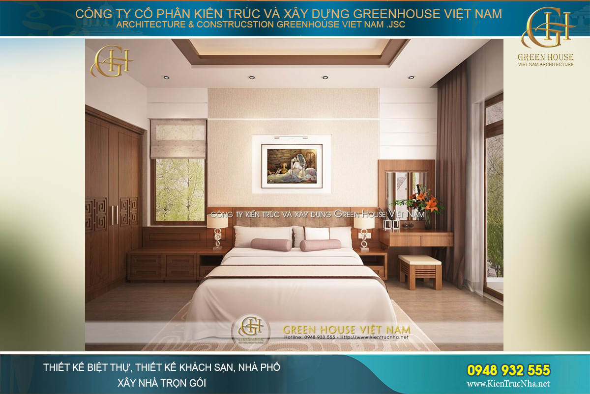 thiết kế nội thất biệt thự á đông tại hà nội