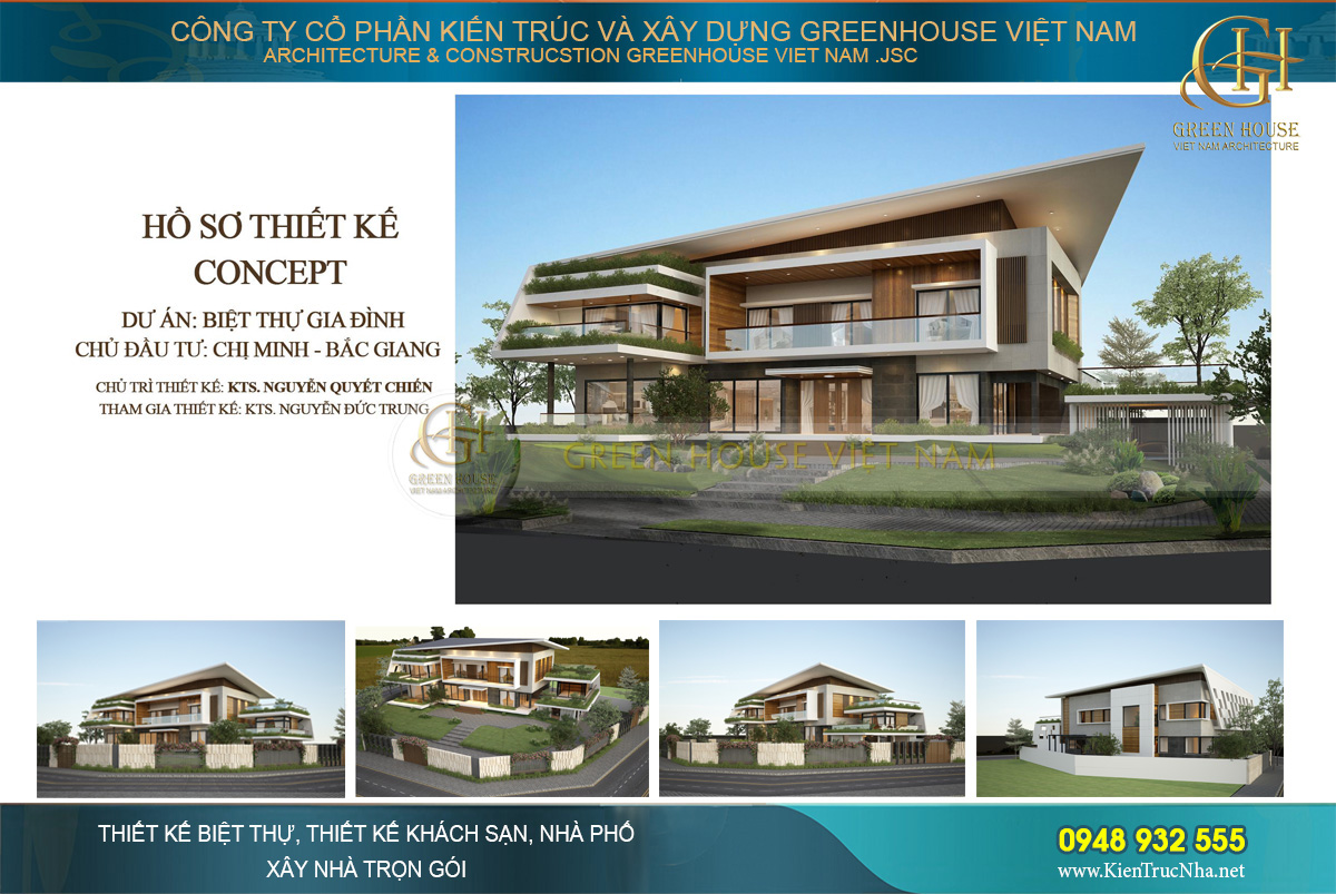 thiết kế nội thất biệt thự hiện đại 2 tầng