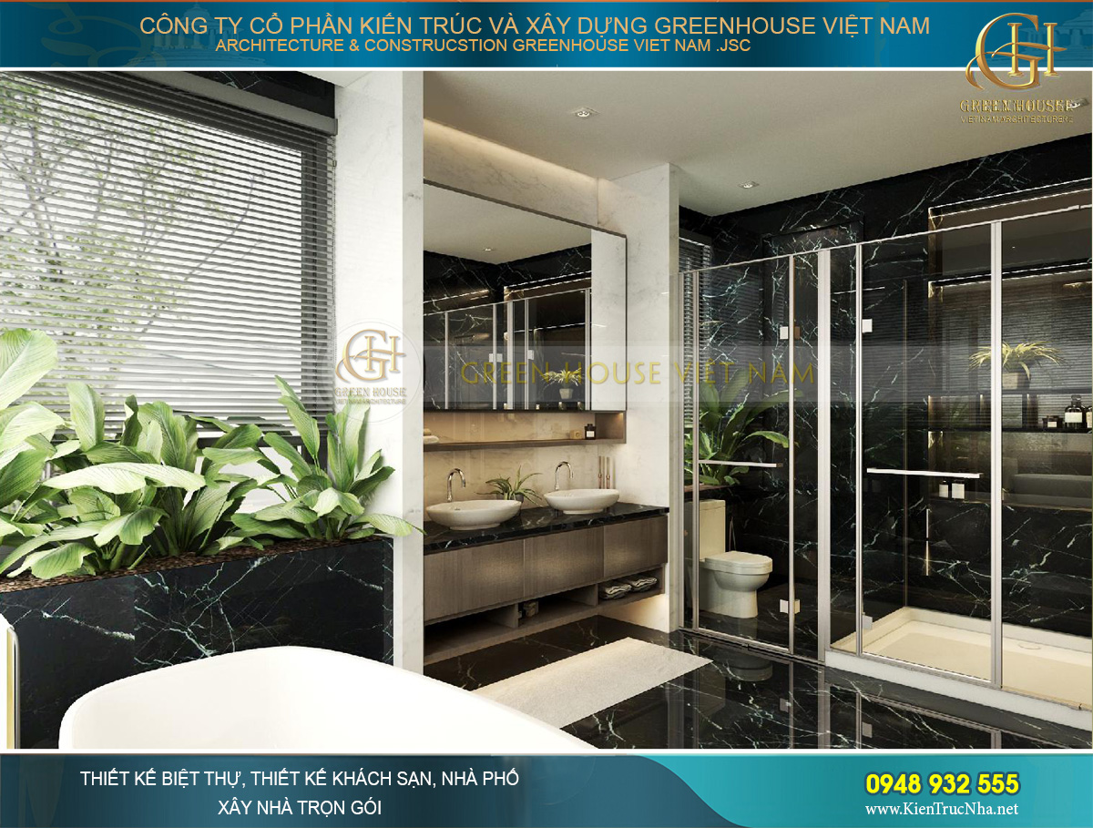 thiết kế nội thất biệt thự hiện đại 2 tầng