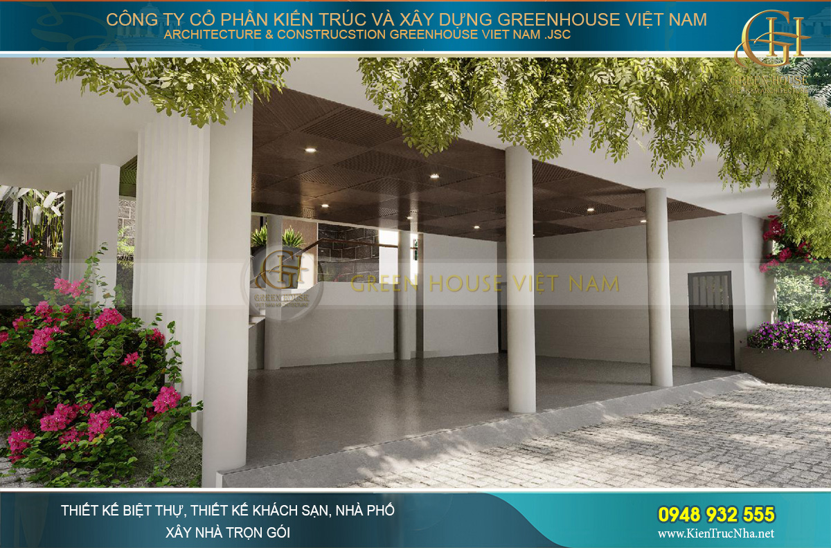 thiết kế nội thất biệt thự hiện đại 2 tầng