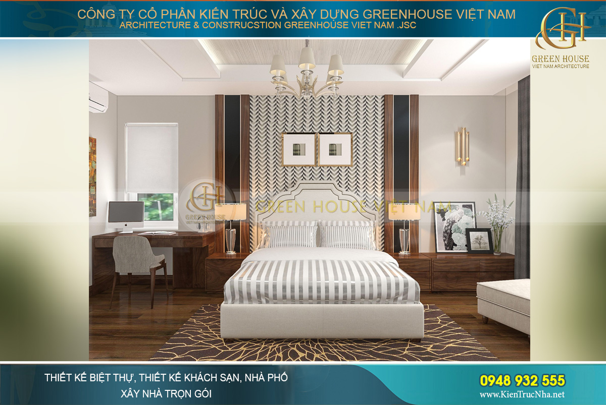 mẫu nội thất biệt thự hiện đại á đông