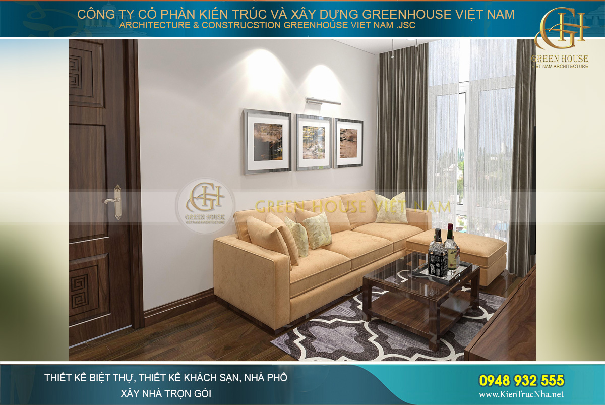 mẫu nội thất biệt thự hiện đại á đông