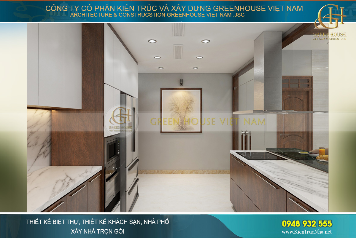 thiết kế nội thất biệt thự hiện đại 3 tầng