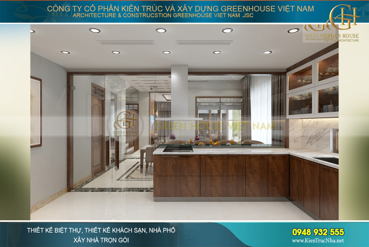 thiết kế nội thất biệt thự hiện đại 3 tầng