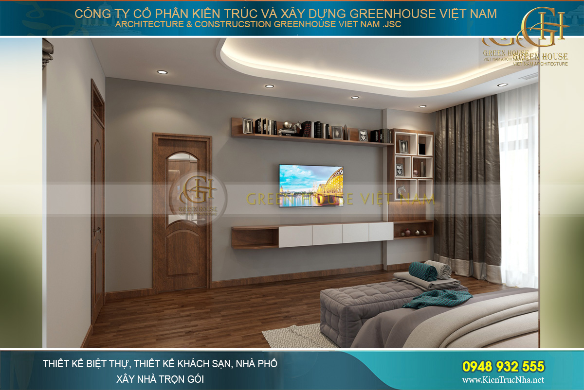 thiết kế nội thất biệt thự hiện đại 3 tầng