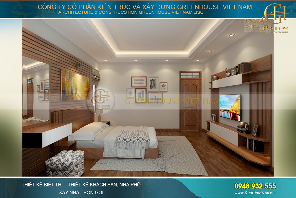 thiết kế nội thất biệt thự hiện đại 3 tầng