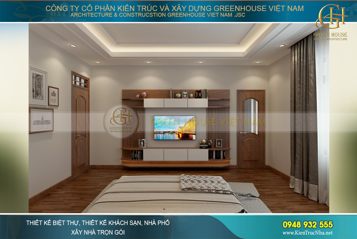 thiết kế nội thất biệt thự hiện đại 3 tầng