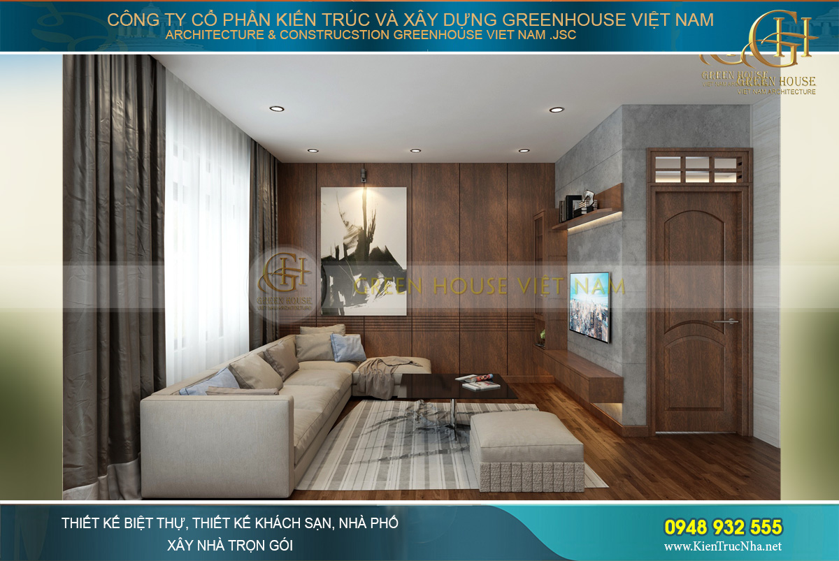 thiết kế nội thất biệt thự hiện đại 3 tầng