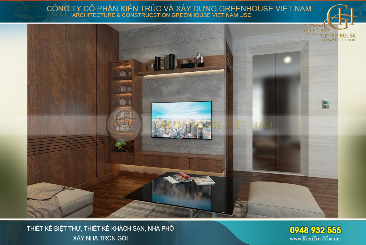 thiết kế nội thất biệt thự hiện đại 3 tầng