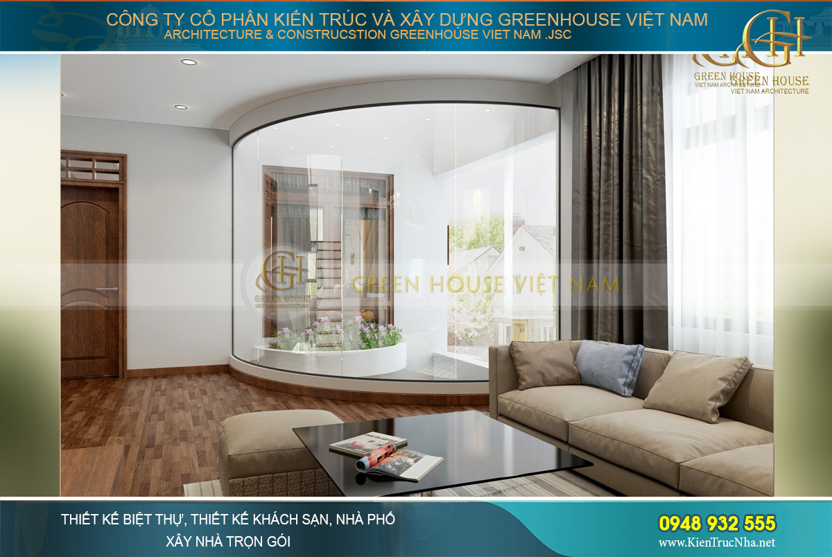 thiết kế nội thất biệt thự hiện đại 3 tầng